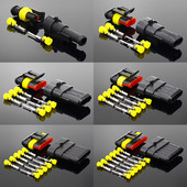 2-5 kompleta 2 pina 1/2/3/4/5/6 pinova Way AMP Super seal Vodootporni konektor električne žice Utikač za automobilski vodootporni konektor