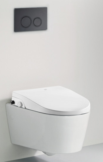 Πίνακας μαύρου κουμπιού για κρυφό καζανάκι πάνελ δεξαμενής WC με διπλό χωνευτό στρογγυλό πλαίσιο κουμπιών