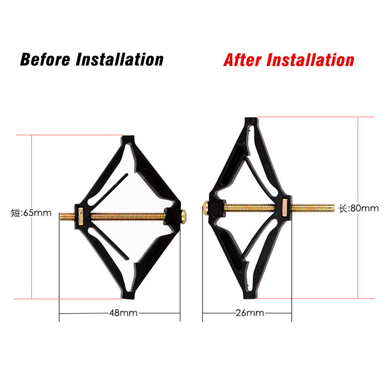 2-10gab 86mm tumšās kastes remonta skrūves slēdzis Vecās kontaktligzdu kārbas Nomaiņa Fiksēta Sienas remonta kastes atbalsta stienis Elektriķis Piederumi