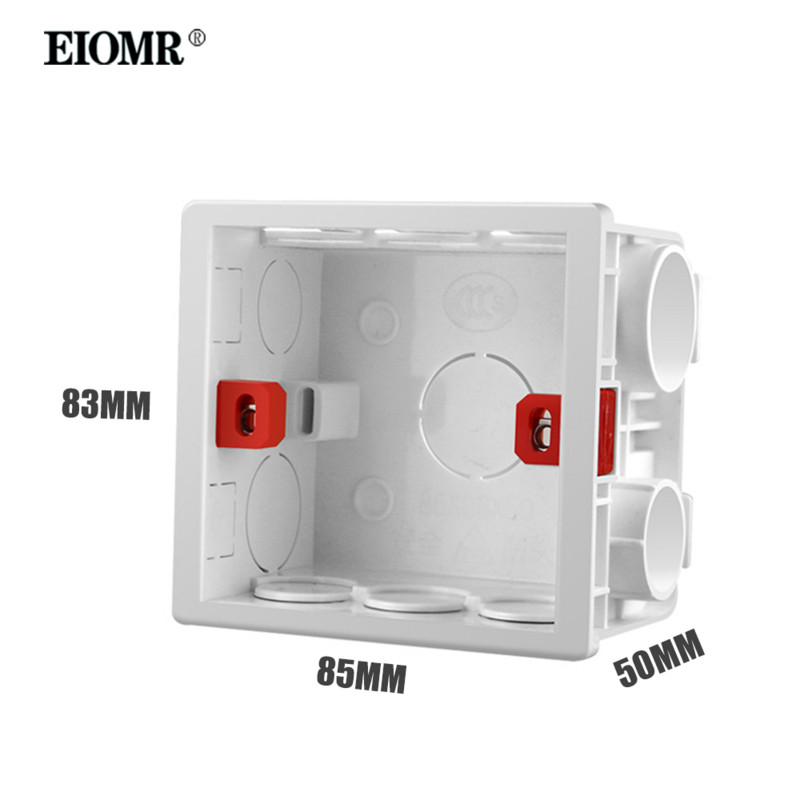 EIOMR montažna kutija Kazetna sklopka Utičnica Razvodna kutija Tip 86 Bijela skrivena unutarnja montažna kutija Stražnja kutija za ožičenje za EU UK