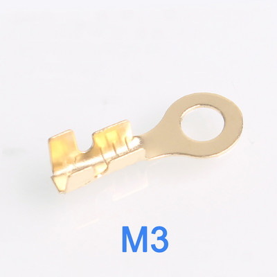 100 tk avatud traadiga pressitud vasest klemmi pistik – isoleerimata rõngasotstega presskaabli pistik