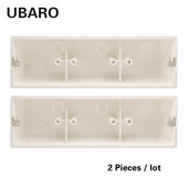 255 * 80 * 50 mm ligzda, slēpts apakšējais korpuss PC plastmasas materiāls baltas virsmas izvads un sienas gaismas pieskāriena slēdža sadales kārba