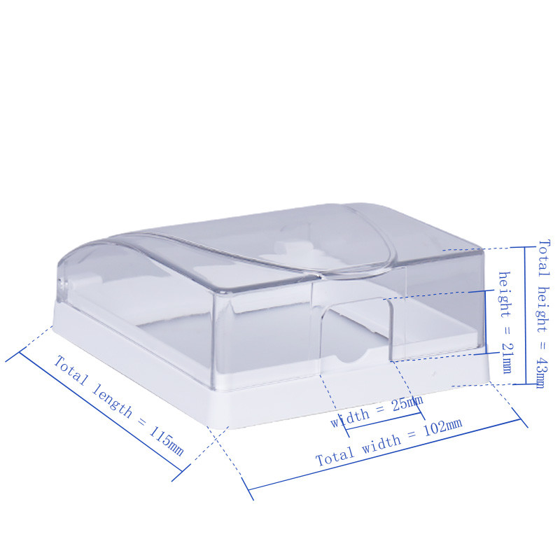 86 tipa sienas kontaktligzda ūdensnecaurlaidīga kastes paneļa paneļa slēdža aizsargkārba, beznaglas līmes pastas viegli uzstādāma ūdensnecaurlaidīga kaste