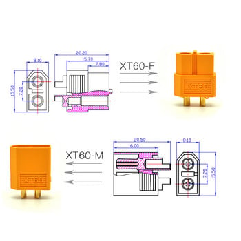 1/5/10/30PCS Hot Sale XT60 XT-60 Αρσενικά Θηλυκά βύσματα βύσματα βύσματα για RC Lipo Battery Quadcopter Multicopter