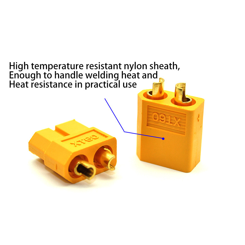 1/5/10/30PCS Karštas išpardavimas XT60 XT-60 vyriškos moteriškos kulkos jungčių kištukai, skirti RC Lipo akumuliatoriaus keturkopteriui daugiakopteriui