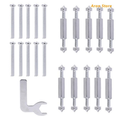 20 pari 86 tipa Zidni prekidač Kazeta Donja kućišta Alati za popravak oštećenja Nosač podesive duljine Izolacija poluge Metalni vijak