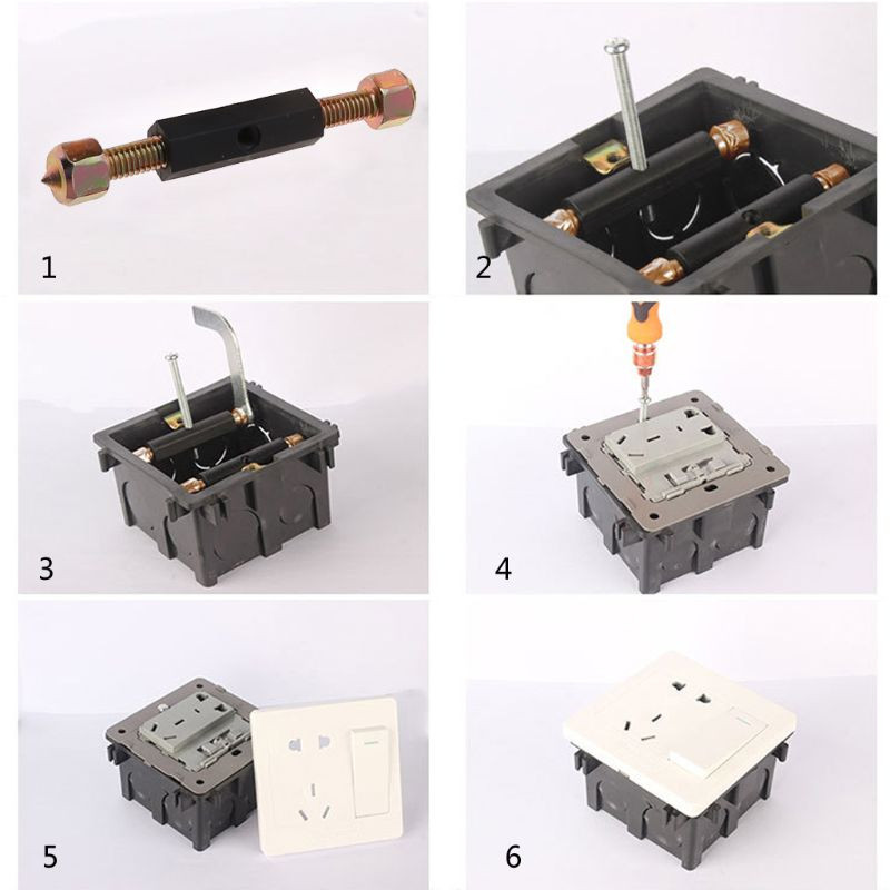 20 pari 86 tipa Zidni prekidač Kazeta Donja kućišta Alati za popravak oštećenja Nosač podesive duljine Izolacija poluge Metalni vijak
