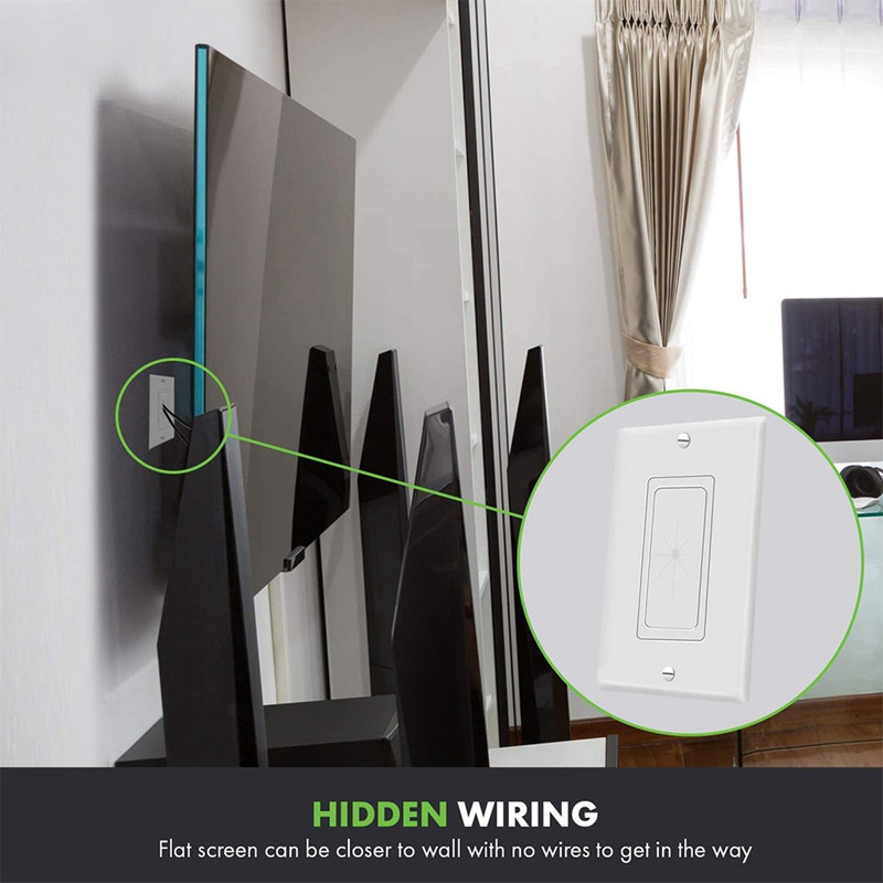 Fleksibilni gumeni zidni umetak s dekorativnom zidnom pločom 1-struka prolazna ploča za niskonaponske kabele