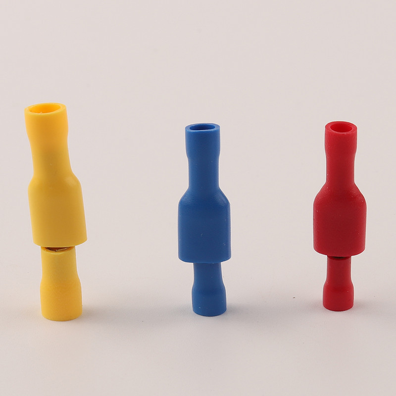 6,3 mm ženski muški PVC konektor Konektor za električno ožičenje Izolirani spojni terminal Spade Plavo Žuto Crveno FDFD MDD2