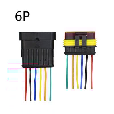 1 set AMP 1P 2P 3P 4P 5P 6P način Vodootporan električni automatski konektor muški ženski utikač sa žičanim kabelskim snopom za automobil motocikl