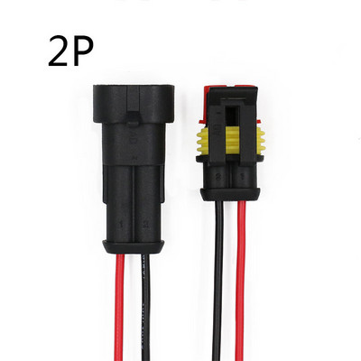1 set AMP 1P 2P 3P 4P 5P 6P način Vodootporan električni automatski konektor muški ženski utikač sa žičanim kabelskim snopom za automobil motocikl