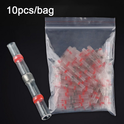 Termiski saraušanās stiepļu savienotāji 10/20/30 gab SST21 ūdensnecaurlaidīga uzmava AWG22-18 elektriskais savienojums, konservēts lodēšanas blīvējuma spaile