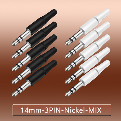 10 komada bijelih i crnih 3,5 mm stereo utikač za slušalice 3/4 pola 3,5 audio utikač Jack adapter konektor za iPhone Nova utičnica 2,5 mm