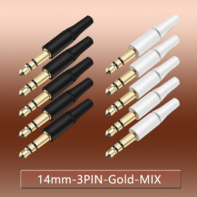 10 komada bijelih i crnih 3,5 mm stereo utikač za slušalice 3/4 pola 3,5 audio utikač Jack adapter konektor za iPhone Nova utičnica 2,5 mm