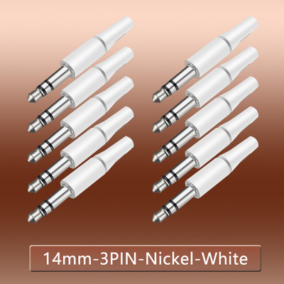 10 komada bijelih i crnih 3,5 mm stereo utikač za slušalice 3/4 pola 3,5 audio utikač Jack adapter konektor za iPhone Nova utičnica 2,5 mm