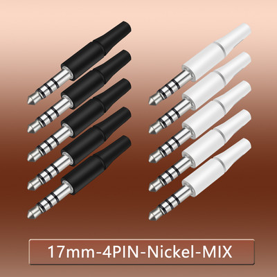 10 komada bijelih i crnih 3,5 mm stereo utikač za slušalice 3/4 pola 3,5 audio utikač Jack adapter konektor za iPhone Nova utičnica 2,5 mm