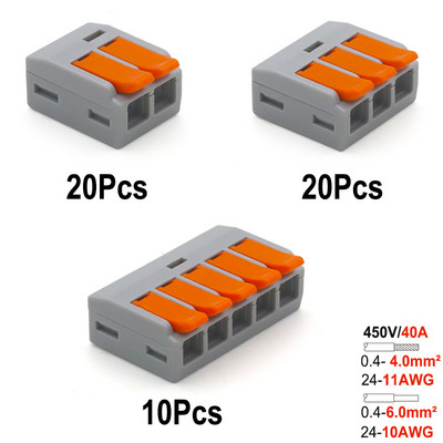 0,4-6,0 mm 30/50/100 komada & SET Mini brzi univerzalni žičani konektor Jednostavno brzo ožičenje Automobilski i terminali za solarnu energiju