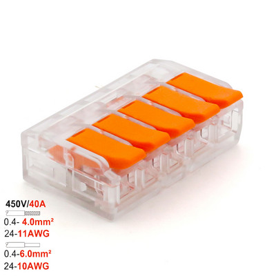 0,4-6,0 mm 30/50/100 komada & SET Mini brzi univerzalni žičani konektor Jednostavno brzo ožičenje Automobilski i terminali za solarnu energiju