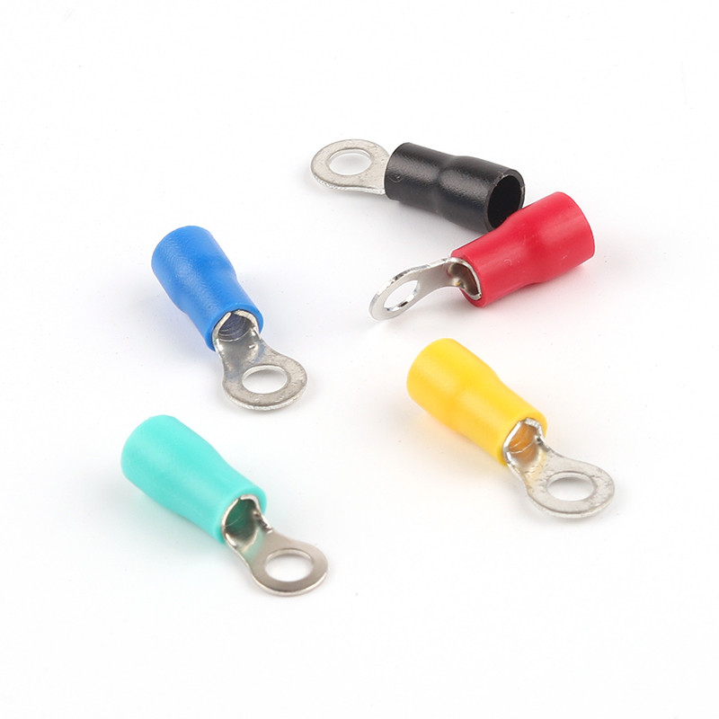 100PCS RV5.5-4 5 6 8 Prstenasti 4-6MM izolirani žičani konektor, električni stezaljki, žica kabela 12-10AWG