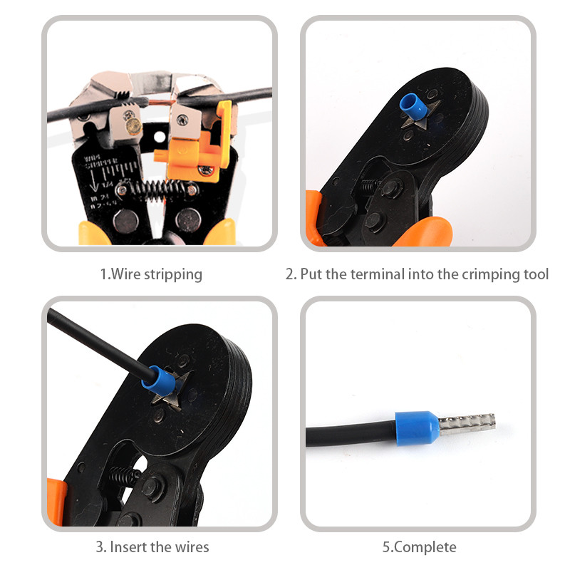 1400PCS kabelske žice konektor električni cijev stezaljke više stilova kutije predizolirani crimping Sleeve terminal odijelo