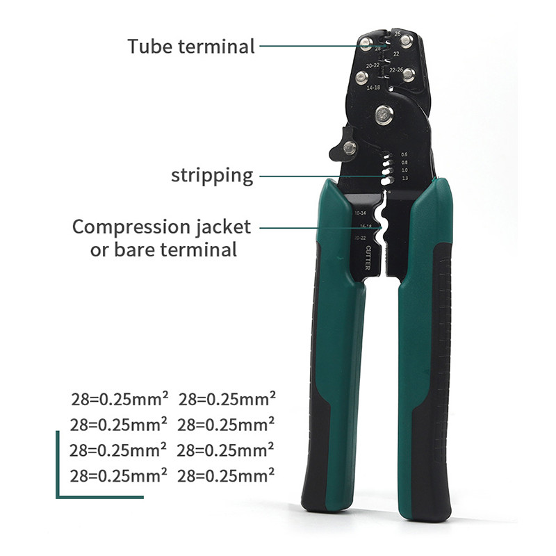 180 GAB kārbas presēšanas terminālis ar knaibles kombināciju 2,8/4,8/6,3 mm savienotāja vīrišķā vīrišķā vadu kabeļa savienošanas spailes uzvalks
