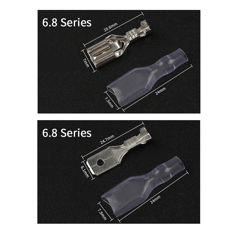 180 GAB kārbas presēšanas terminālis ar knaibles kombināciju 2,8/4,8/6,3 mm savienotāja vīrišķā vīrišķā vadu kabeļa savienošanas spailes uzvalks