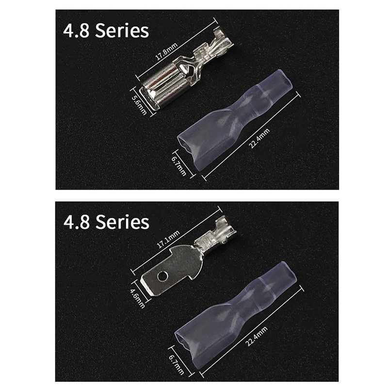 180 GAB kārbas presēšanas terminālis ar knaibles kombināciju 2,8/4,8/6,3 mm savienotāja vīrišķā vīrišķā vadu kabeļa savienošanas spailes uzvalks