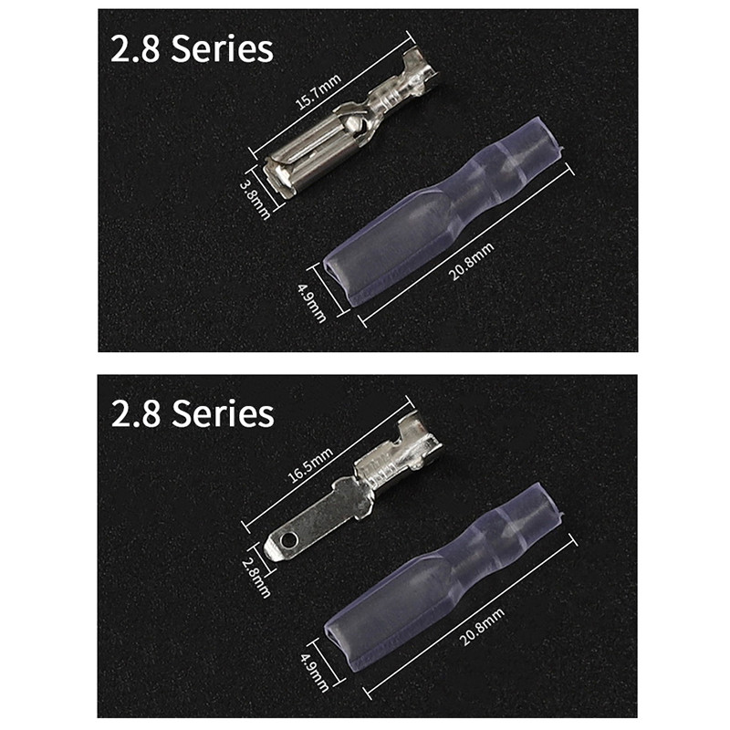 180 GAB kārbas presēšanas terminālis ar knaibles kombināciju 2,8/4,8/6,3 mm savienotāja vīrišķā vīrišķā vadu kabeļa savienošanas spailes uzvalks