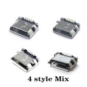 50pcs/lot 5Pin Micro-B SMD Micro USB konektor Ženski priključak Jack Tail Sockect utikač za podatkovni konektor Android telefona