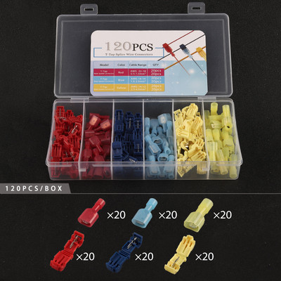 „T-Tap“ elektros laidų jungtys Greitai nusiimantys sujungimo laidų gnybtai Laidų sujungimo čiaupo elektrinis automobilio garso rinkinio įrankis