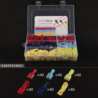 „T-Tap“ elektros laidų jungtys Greitai nusiimantys sujungimo laidų gnybtai Laidų sujungimo čiaupo elektrinis automobilio garso rinkinio įrankis