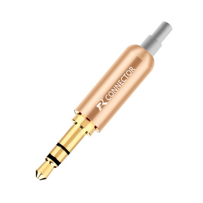 1 kom aluminijske utičnice 3.5 utikač za slušalice sa stezaljkama za stražnji utikač 3.5 mm 3 polni stereo muški utikač pozlaćeni žičani konektor