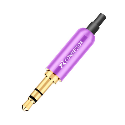 1 kom aluminijske utičnice 3.5 utikač za slušalice sa stezaljkama za stražnji utikač 3.5 mm 3 polni stereo muški utikač pozlaćeni žičani konektor