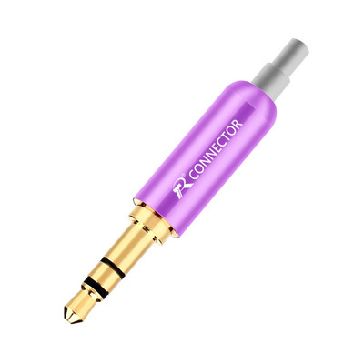 1 kom aluminijske utičnice 3.5 utikač za slušalice sa stezaljkama za stražnji utikač 3.5 mm 3 polni stereo muški utikač pozlaćeni žičani konektor