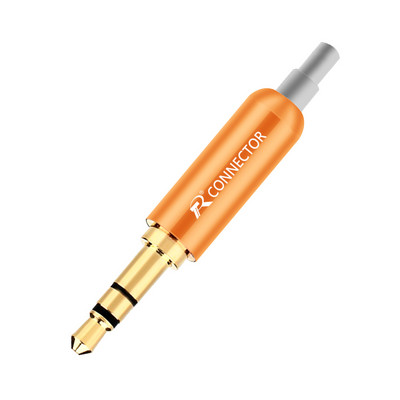 1 kom aluminijske utičnice 3.5 utikač za slušalice sa stezaljkama za stražnji utikač 3.5 mm 3 polni stereo muški utikač pozlaćeni žičani konektor