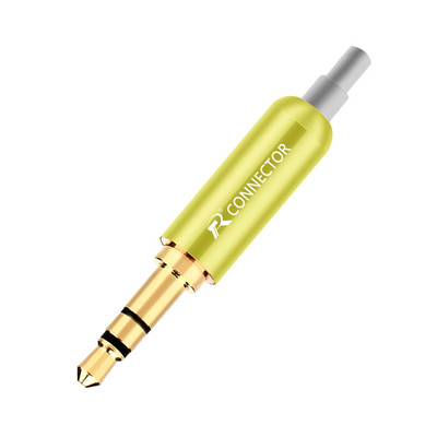 1 kom aluminijske utičnice 3.5 utikač za slušalice sa stezaljkama za stražnji utikač 3.5 mm 3 polni stereo muški utikač pozlaćeni žičani konektor