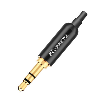 1 kom aluminijske utičnice 3.5 utikač za slušalice sa stezaljkama za stražnji utikač 3.5 mm 3 polni stereo muški utikač pozlaćeni žičani konektor