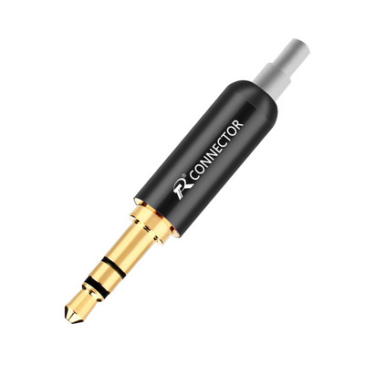 1 kom aluminijske utičnice 3.5 utikač za slušalice sa stezaljkama za stražnji utikač 3.5 mm 3 polni stereo muški utikač pozlaćeni žičani konektor