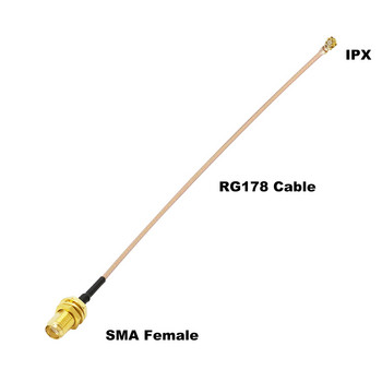 ALLiSHOP sma pigtail Jumper RP SMA женски към U.FL IPX RG178 1.13 кабелни гнезда жак конектори адаптер за Wifi рутер GPS AP