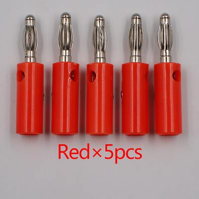 10gab.Audioskaļruņa Skrūve Banānu Zelta plākšņu kontaktdakšas Savienotāji 4mm NOLIKUMS BEZMAKSAS PIEGĀDE Black Red Facotry tiešsaistes vairumtirdzniecība zelta