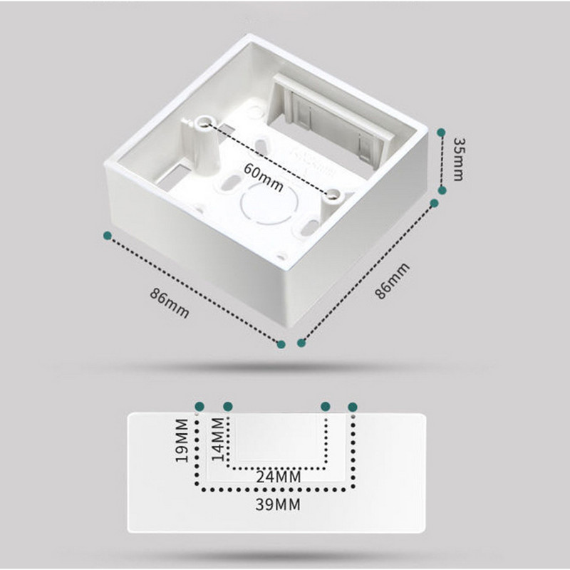 86 Montažna kutija Kazetna sklopka Utičnica Razvodna kutija Skrivena unutarnja kutija za ugradnju