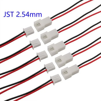 10/5/2 Pairs Small Mini JST 1,25mm PH2,0 XH2,54 2 Pin Male Female Plug Jack Connector Cable JST 1,25/2,0/2,54 2P Electronic Wire