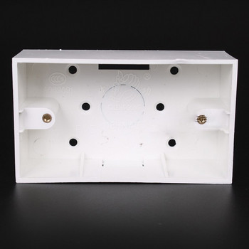 2бр. 118/120 Малък тип превключвател за стенен монтаж Дълбочина на кутията 40 мм Дъно PVC Разклонителна кутия 118*68*40 мм