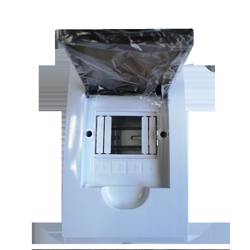 Bezmaksas piegāde Sadales skapis 4-36 stabu sadales paneļa elektriskā slēdža kārba ABS plastmasas MCB sadales kārba-TSM (skalošanas veids)