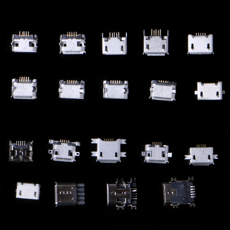 240Pcs/box 24 Models Micro USB Connector Kit Socket Jack USB Connectors Set za MP3/4 Lenovo ZTE Huawei Samsung SONY Xiaomi HTC