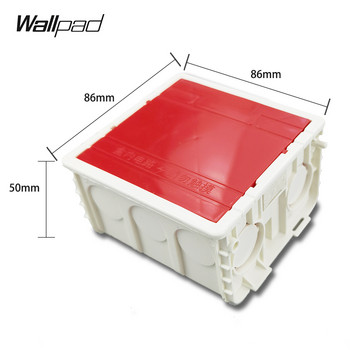 Пластмасова кутия за монтаж на стена с капак на капака за гнездо за стенен превключвател 86x86 мм Винтови гайки от неръждаема стомана