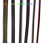 5 ~ 100 metara 2pin 3pin 4pin 5pin 6pin 22 AWG produžni električni žičani kabel Led konektor za 5050 3528 RGBW RGB CCT LED traku