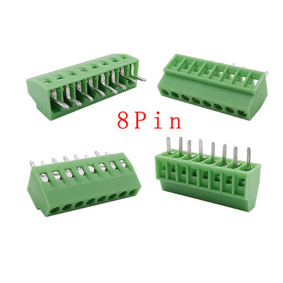 2,54 mm/0,1" korak PCB vijčani terminalni blok konektor 2P 3P 4P 5P 6P 7P 8P 9P 10P 12P 16Pin terminali 150V 6A za 26-18AWG kabel