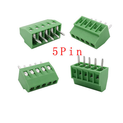2,54 mm/0,1" korak PCB vijčani terminalni blok konektor 2P 3P 4P 5P 6P 7P 8P 9P 10P 12P 16Pin terminali 150V 6A za 26-18AWG kabel