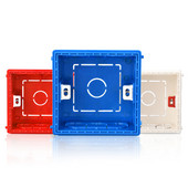 PSSRISE 86 tips ES standarta uzstādīšanas kastes sienas slēdzis barošanas ligzda Sadales kārbas kasete slēptā iekšējā montāžas kārba 86*86mm